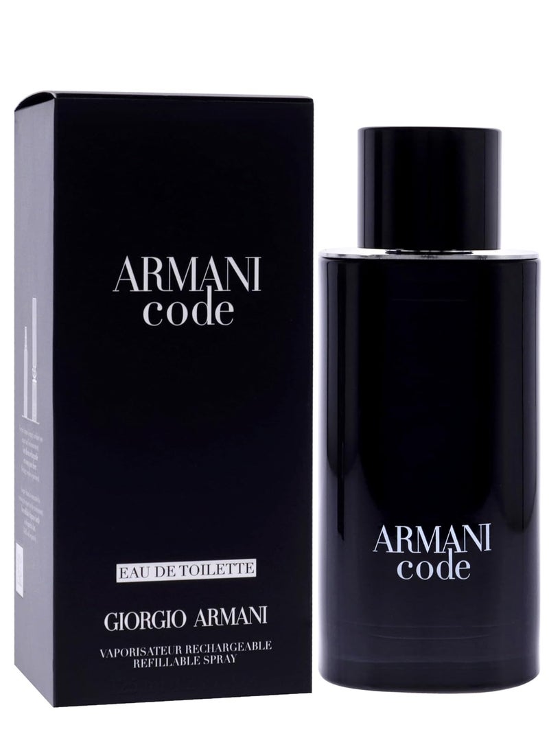 GIORGIO ARMANI Armani Code For Men EDT Spray (Refillable) 125ml  - Image 1