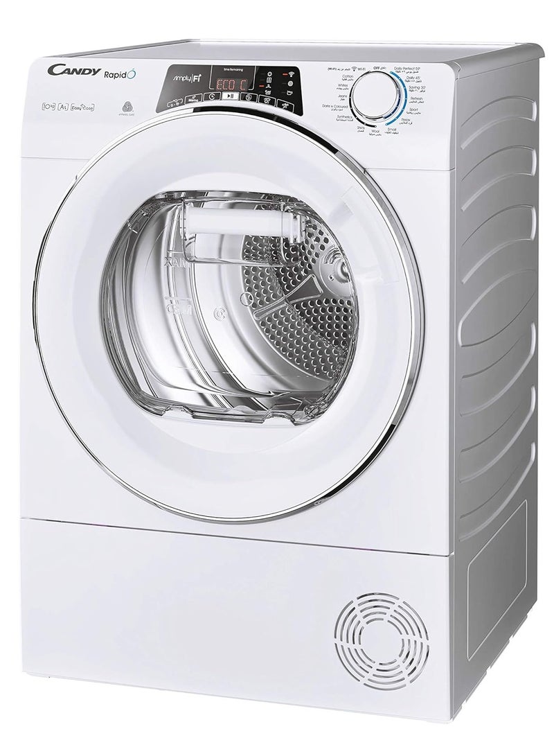 كاندي Rapido 10KG Condensor Dryer - HeatPump - Clothes Dryers - WiFi+BT ROH10A2TCE-19 White  - Image 1