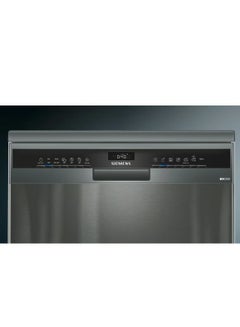 SIEMENS iQ300 Free-Standing Dishwasher, 60 Cm, 6 Washing Programs SN23HC65MM Black  - Image 2