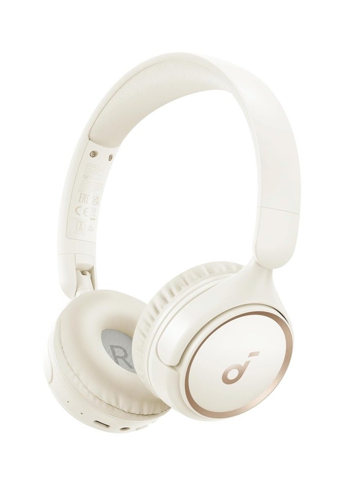 Soundcore H30i Wireless On-Ear Headphones, Foldable Design, Pure Bass, 70H Playtime, Bluetooth 5.3, Lightweight and Comfortable, App Connectivity, Multipoint Connection White - Image 1