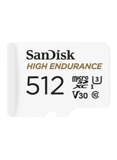 Sandisk High Endurance Video Microsdxc Card With Adapter For Dash Cam And Home Monitoring Systems - C10, U3, V30, 4K Uhd, Micro Sd Card - Sdsqqnr-512G-Gn6Ia 512 GB  - Image 1