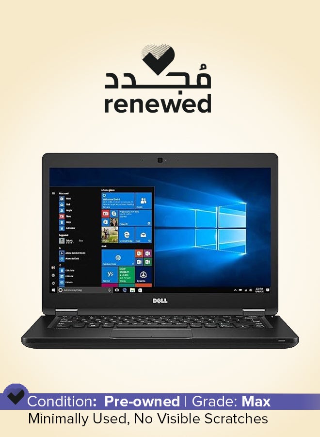 DELL Renewed - Latitude 7480 Notebook With 14-Inch HD Display,Core I7 I7-7600U/7th Gen/Quad-Core/8GB RAM/256GB SSD/Intel UHD Graphics/Windows 10 Pro English Black - Image 1