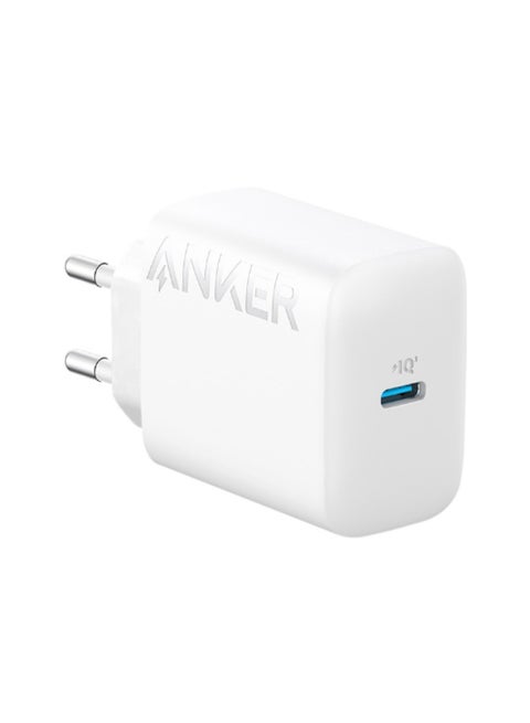 Anker USB C Charger 20W, PIQ 3.0 Durable Compact Fast Charger, for iPhone 13/13 Mini/13 Pro/12, iPhone 14,iPhone 14 Pro Galaxy, Pixel 4/3, iPad/iPad mini White