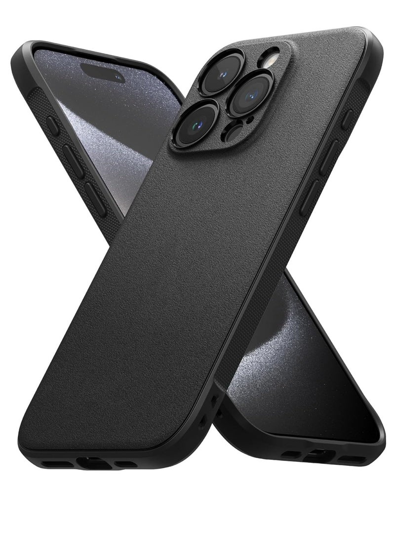 Ringke Onyx Compatible With iPhone 15 Pro Case Cover Rugged Flexible Durable Anti-Slip TPU Protection Shockproof Back Cover Black - Image 1