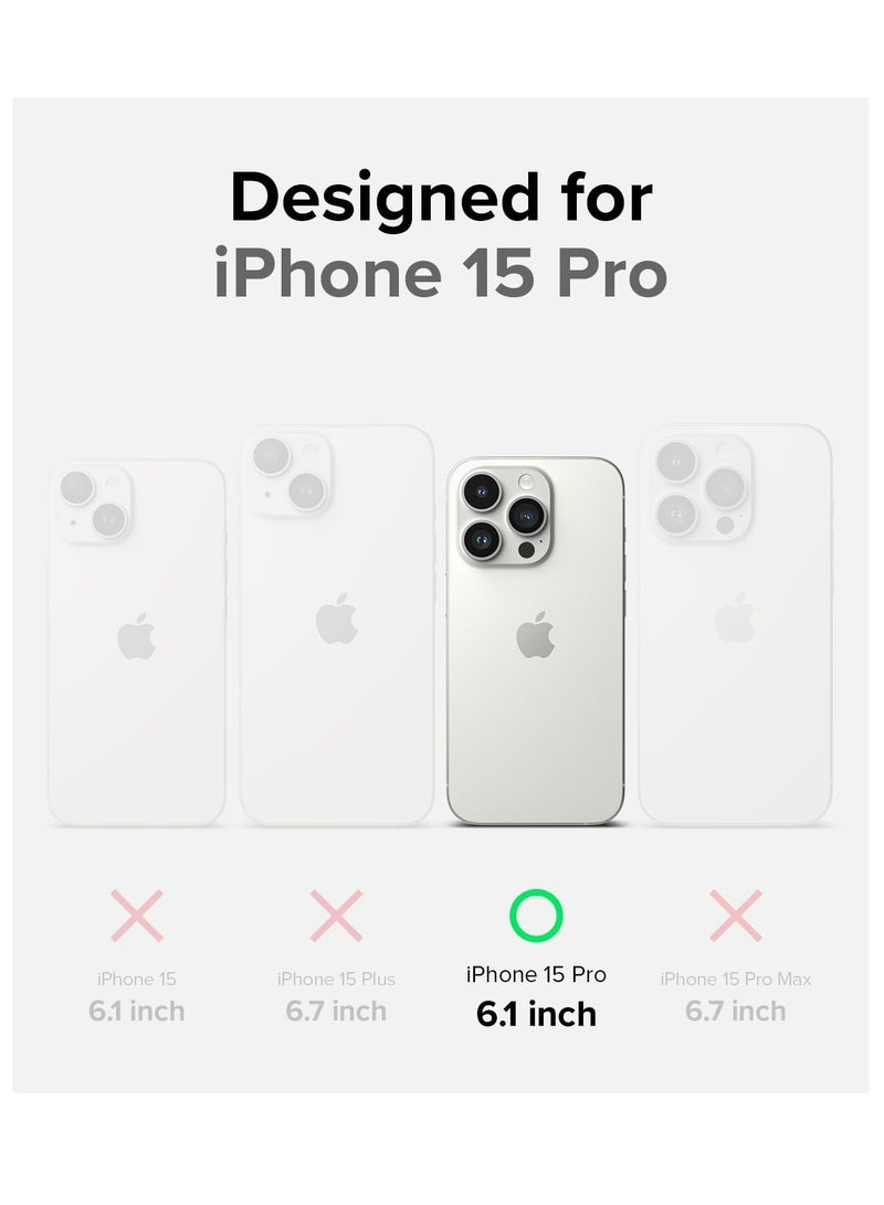 Ringke Onyx Compatible With iPhone 15 Pro Case Cover Rugged Flexible Durable Anti-Slip TPU Protection Shockproof Back Cover Black - Image 2