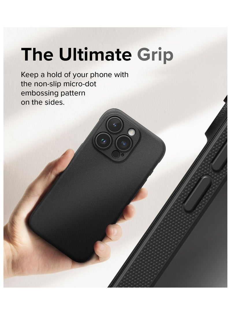 Ringke Onyx Compatible With iPhone 15 Pro Case Cover Rugged Flexible Durable Anti-Slip TPU Protection Shockproof Back Cover Black - Image 4