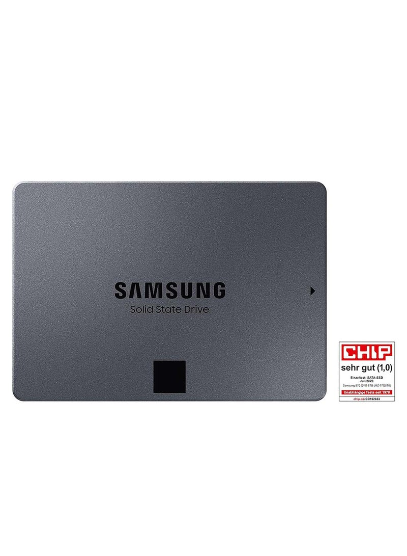 سامسونج 870 QVO Series 8 تيرابايت SATA 2.5 بوصة SSD داخلي، سرعة قراءة تصل إلى 560 ميجابايت/ثانية وسرعات كتابة 530 ميجابايت/ثانية، V-NAND 4bit MLC، 1.5 M MTBF، دعم ذكي  - Image 2