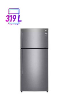 إل جي ثلاجة 11.3 قدم فريزر 4.1 قدم 319 لتر LT17CBBSIN فضي بلاتيني  - Image 1