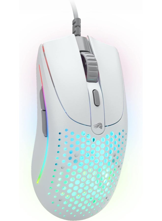 Glorious Model O2 Wired RGB Gaming Mouse, Ultralight 59-gram Weight,  26,000 DPI BAMF 2.0 Sensor, Crisp Switches Rated for 80M Clicks, RGB Lighting, G-Skates Mouse Feet, White | GLO-MS-OV2-MW - Image 1