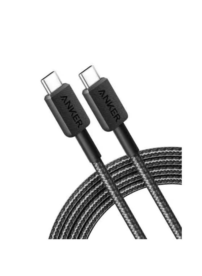 Anker Anker 322 USB Type-C to USB Type-C Cable, 3 Feet - A81F5H11 Black  - Image 1
