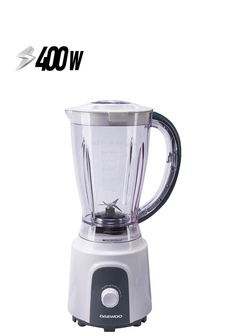 DAEWOO - 3 In 1 Stand Blender, Chopper And Grinder - 2 Years Warranty 400 W DBL-3990 White - Image 1