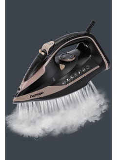 DAEWOO Steam Iron With Steam Burst, Spray Function, Self Cleaning, Anti Drip, Anti Calcium - 2 Years Warranty 1.7 L 2400 W DSI-6291 Black  - Image 2