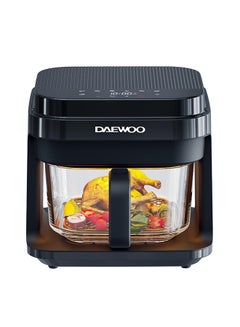 DAEWOO Air Fryer, With Digital Panel, Glass Bowl And Rapid Hot Air Circulation For Frying, Grilling, Broiling, Roasting, And Baking - 2 Years Warranty 5.5 L 1200 W DAF 55GT Black  - Image 3