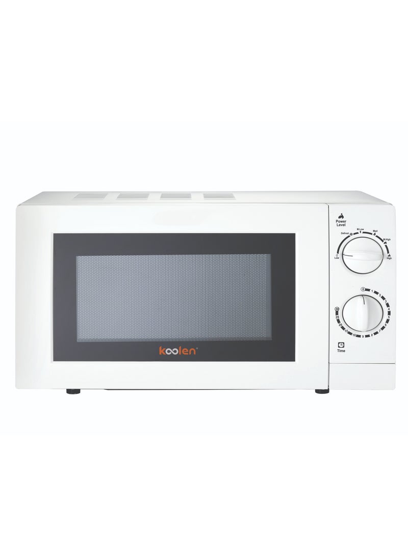 KOOLEN Microwave Oven Mechanical Control 20 L 1 W 802100002 White - Image 3