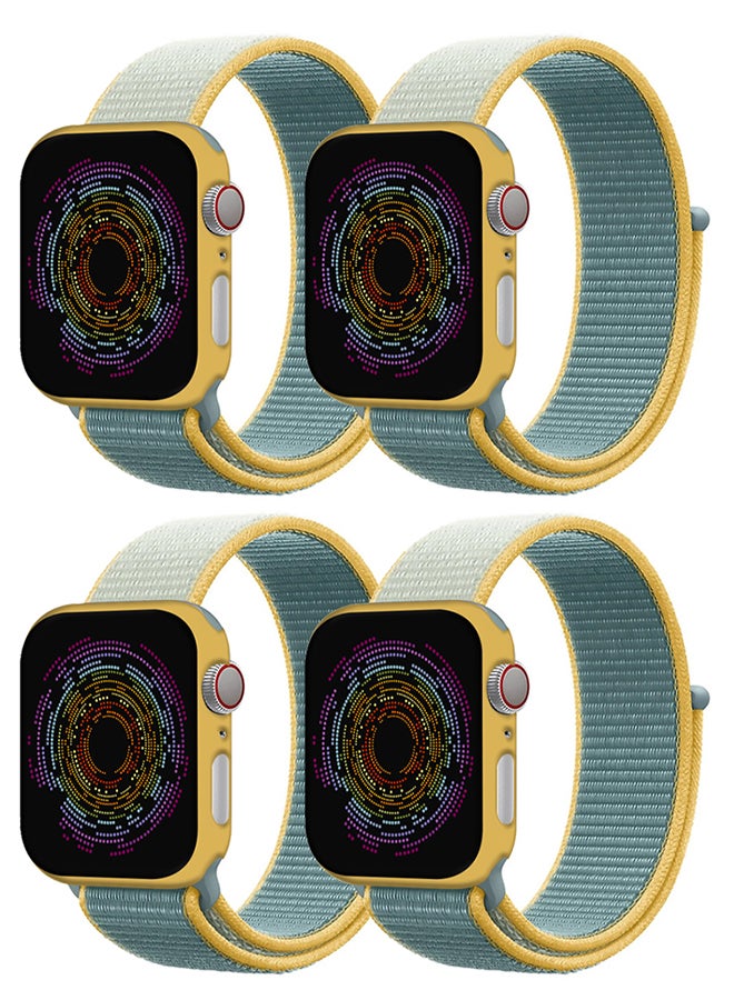 MARGOUN 4 Pack Nylon Sport Loop Band Compatible with Apple Watch Bands 38mm 40mm 41mm Women Men Braided Elastic Wristbands Replacement Band for iWatch Series 7 6 5 4 3 2 1 SE Multicolour - Image 2