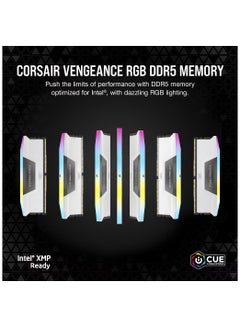 CORSAIR VENGEANCE RGB DDR5 RAM 32GB (2x16GB) 6000MHz CL36 Intel XMP ICUE Compatible Computer Memory (CMH32GX5M2E6000C36W) 32GBmm  - Image 3