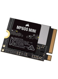 Corsair MP600 Mini 1TB M.2 NVMe PCIe x4 Gen4 2 SSD – M.2 2230 – Up to 4,800MB/sec Sequential Read – High-Density 3D TLC NAND – Great for Steam Deck and Microsoft Surface – Black 1 TB
