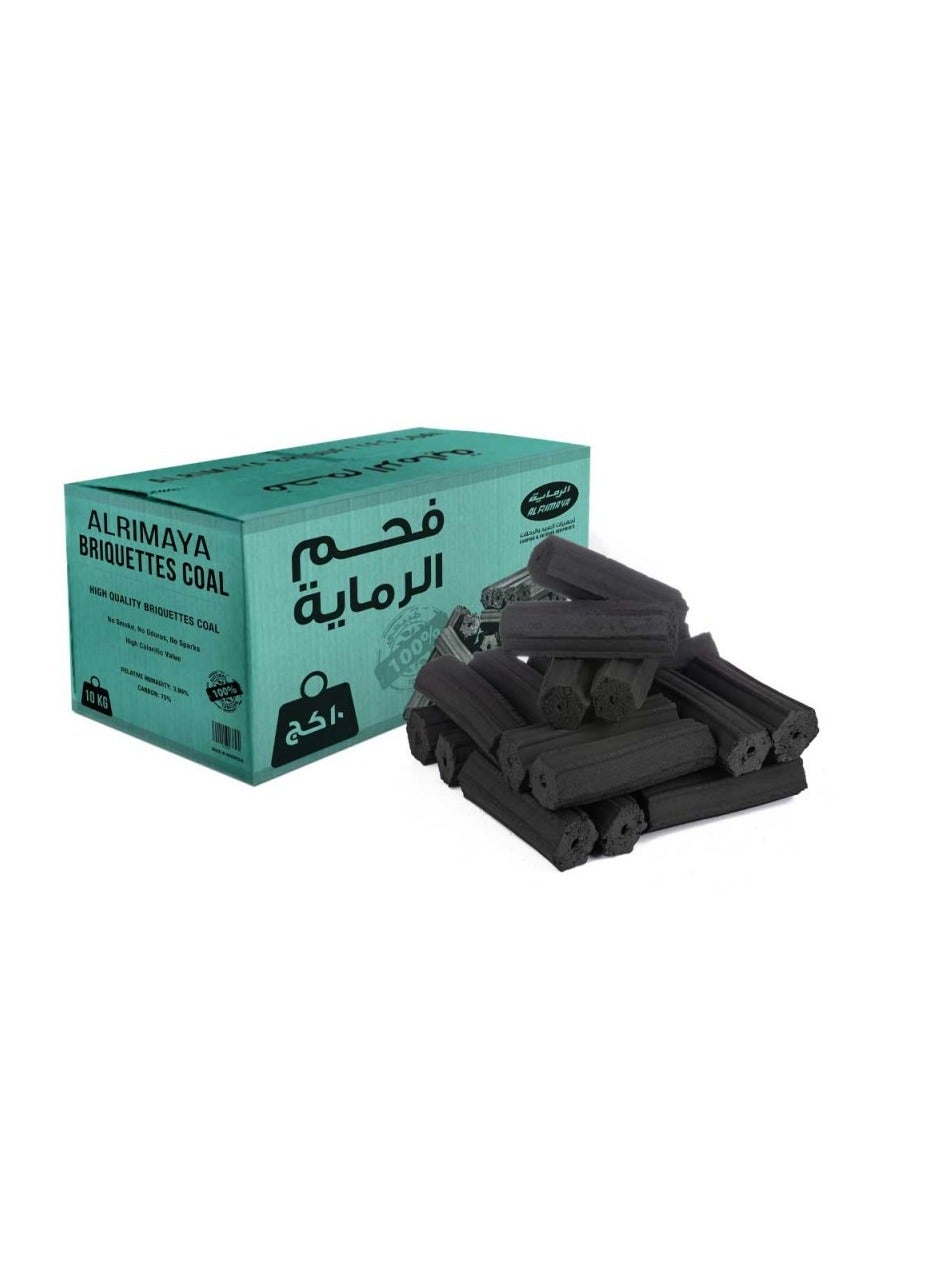 AL RIMAYA High Quality Indonesian Charcoal 10kg Briquette size 5 x 5 x ...