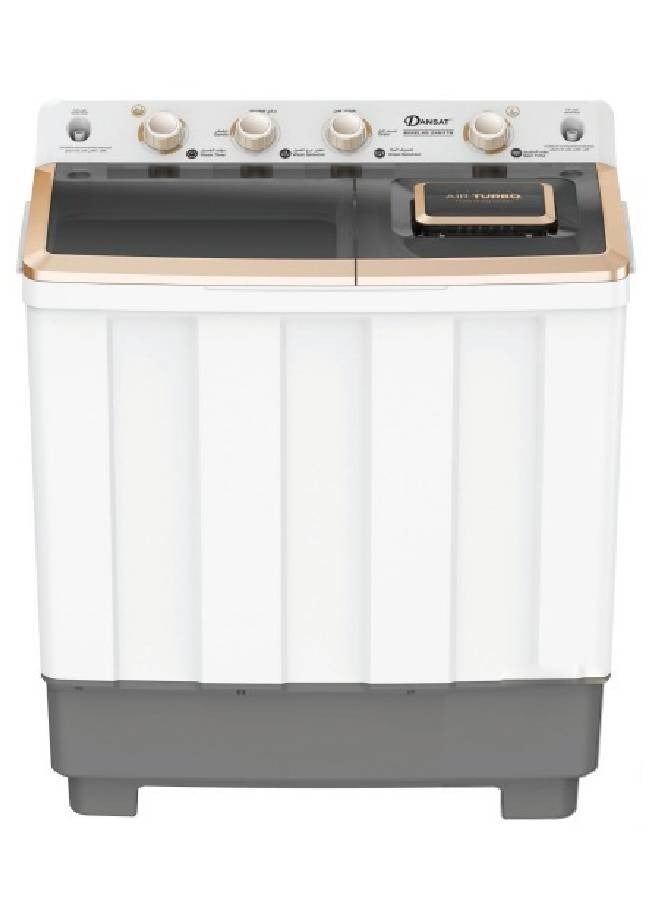 Dansat Top Loading Twin Tub Washing Machine DAN11TW White  - Image 2
