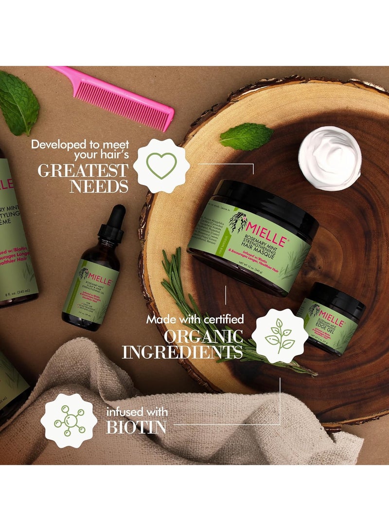MIELLE - Rosemary Mint Hair Strengthening Set - Shampoo And Conditioner 355ml 710ml - Image 1