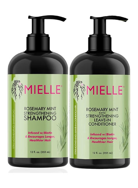 Rosemary Mint Hair Strengthening Set - Shampoo And Conditioner 355ml 710ml