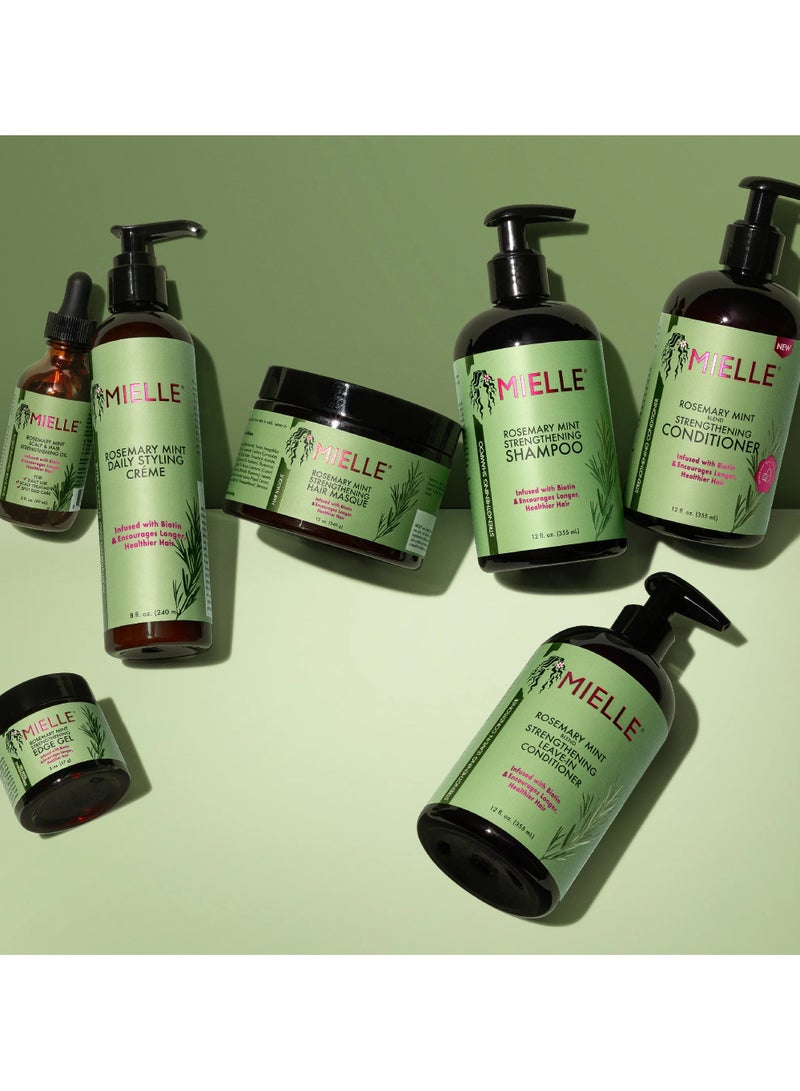 MIELLE - Rosemary Mint Scalp And Hair Strengthening Oil Hair Roots And Eyebrows Nourishment, Hair Growth, And Hairfall Treatment Pure Oil Lab Tested / 2OZ 55ml - Image 1