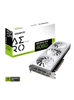 GeForce RTX 4060 AERO OC Graphics Card, 8GB GDDR6 128 bit Memory, 2550 MHz Core Clock, 17Gbps Memory Speed, 3072 CUDA Cores, PCI-E 4.0, DP.4a2 / HDMI 2.1a2, GV-N4060AERO OC-8GD White - pnsku/N70044732V/45/_/1714381083/e866434a-a262-4317-b942-02620a0d1807