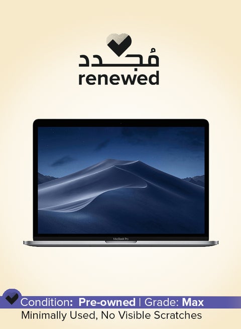 Renewed - Macbook Pro A1989 (2019) Laptop With 13.3-Inch Display,Intel Core i7 Processor/8th Gen/16GB RAM/256GB SSD/1.5GB Intel Iris Plus Graphics English Space Grey