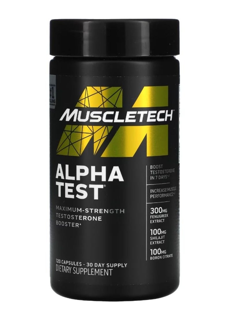MuscleTech - Alpha Test 120 Capsules - Image 1