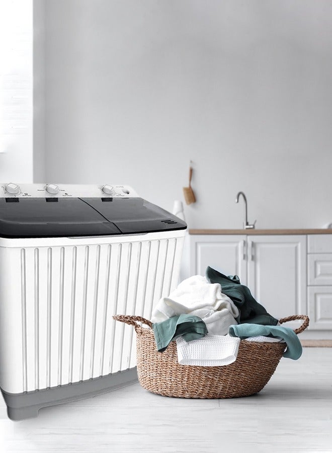 Dansat Top Loading Twin Tub Washing Machine 5 kg DAN5TW White  - Image 3