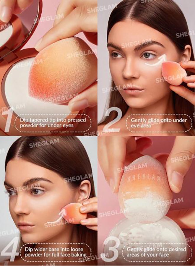 SHEGLAM - Insta Ready Powder Sponge Tint Orange - Image 1