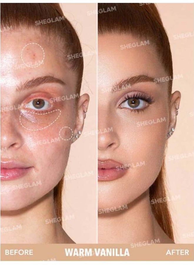 SHEGLAM Like Magic 12HR Full Coverage Concealer Warm Vanilla - Image 3