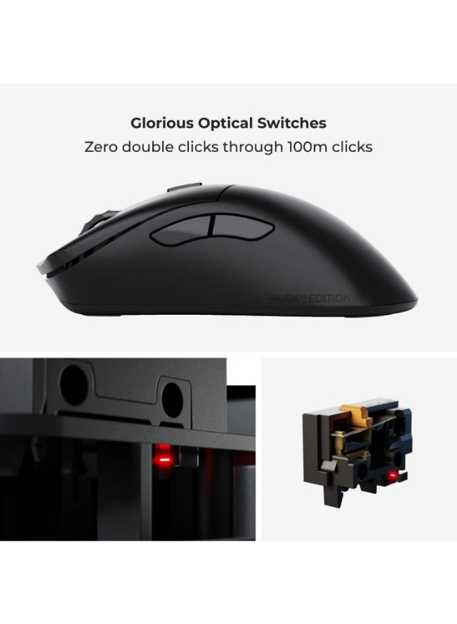 جلوريوس - نموذج الألعاب D 2 PRO - ماوس لاسلكي بدقة 4K/8K، وإضاءة فائقة 62 جرامًا، ومستشعر 26K DPI BAMF 2.0، وتصميم مريح - Image 1