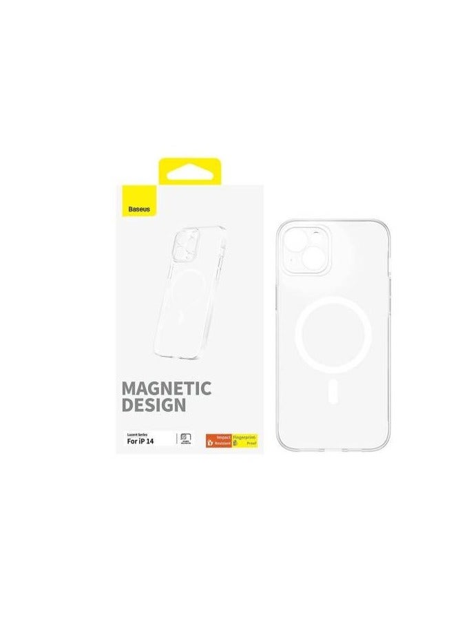 Baseus OS-Baseus  Lucent Series Magnetic Phone Case for iP 14 Pro Max, Clear  - Image 1