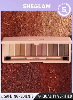 شيجلام Burgundy Palette 12-Color Matte Eyeshadow Multicolor  - Image 1