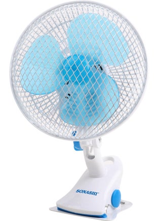 8 Inch 3-In-1 Clip, Desk And Wall Fan 35W SF-8008N Blue/White - pnsku/N70044911V/45/_/1707364846/b513956f-e25a-4602-94ba-68ada2b0c583