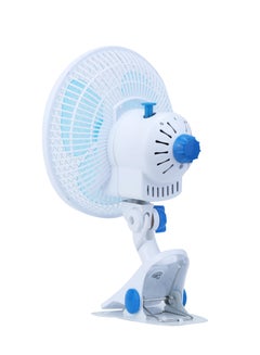 SONASHI 8 Inch 3-In-1 Clip, Desk And Wall Fan 35W SF-8008N Blue/White  - Image 5