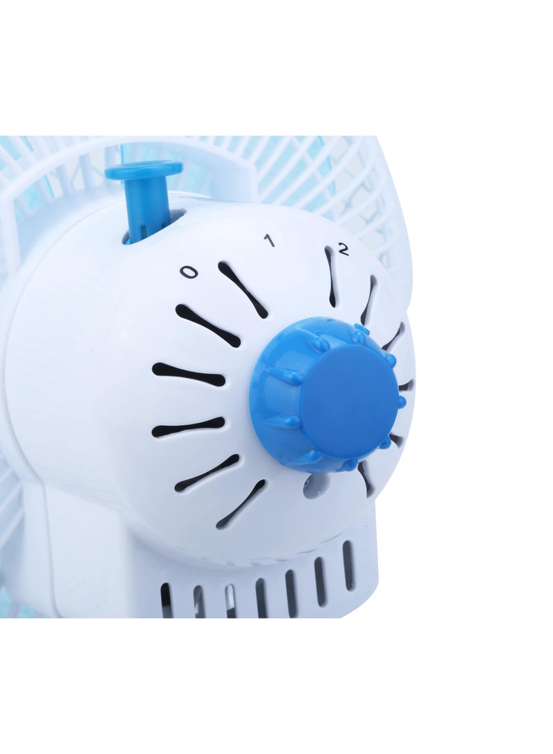 8 Inch 3-In-1 Clip, Desk And Wall Fan 35W SF-8008N Blue/White