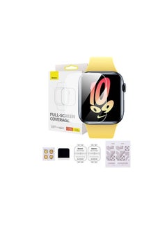 Baseus Baseus NanoCrystal Series Screen Protective Film 40mm for AP Watch 4/5/6/SE/SE 2, Clear (Pack of 2, with 2 cleaning kits and scraper) clear  - Image 2