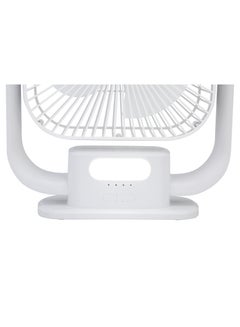 8 Inch Rechargeable Table Fan With Led Light - 3 Speeds High/Medium/Low | Continuous Working Of 2 Hours(High), 4.5 Hours(Mid) & 9 Hours(Low) | Strong Wind Function SRF-803 White - pnsku/N70044957V/45/_/1707366671/2318c6e4-21c6-43c9-8ecb-4b9ff7f7b00e