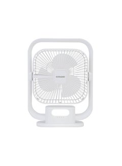 8 Inch Rechargeable Table Fan With Led Light - 3 Speeds High/Medium/Low | Continuous Working Of 2 Hours(High), 4.5 Hours(Mid) & 9 Hours(Low) | Strong Wind Function SRF-803 White - pnsku/N70044957V/45/_/1707366675/df5d78fc-b17c-4f1e-9fbd-2e2b9f41fbb0