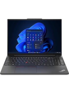 Thinkpad E16 Business (Upgraded Version) Laptop With 16-Inch FHD Display, Core i7-1355U Processor/8GB RAM/512GB SSD/Intel Iris Xe Graphics/Windows 11 English BLACK