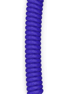 جلوريوس Coiled USB-C Cable - Premium Artisan Braided Cord For Mechanical Keyboards - GLO-CBL-COIL-COBALT  - Image 4