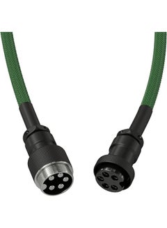 جلوريوس Coiled USB-C Cable - Premium Artisan Braided Cord For Mechanical Keyboards - GLO-CBL-COIL-FG  - Image 3