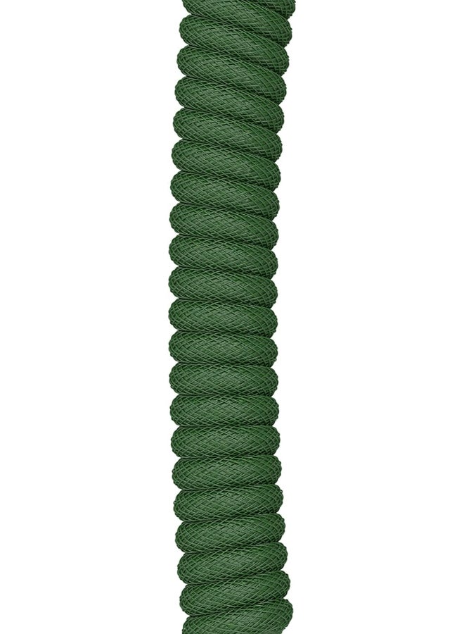 جلوريوس - Coiled USB-C Cable - Premium Artisan Braided Cord For Mechanical Keyboards - GLO-CBL-COIL-FG - Image 1