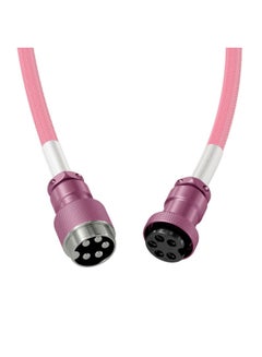 جلوريوس Coiled USB-C Cable - Premium Artisan Braided Cord For Mechanical Keyboards - GLO-CBL-COIL-PP  - Image 3