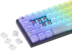 جلوريوس Polychroma Keycaps: Clear For RGB Shine Through, 115 Keys, Translucent Cherry Profile - GLO-KC-POLY-RGB  - Image 5