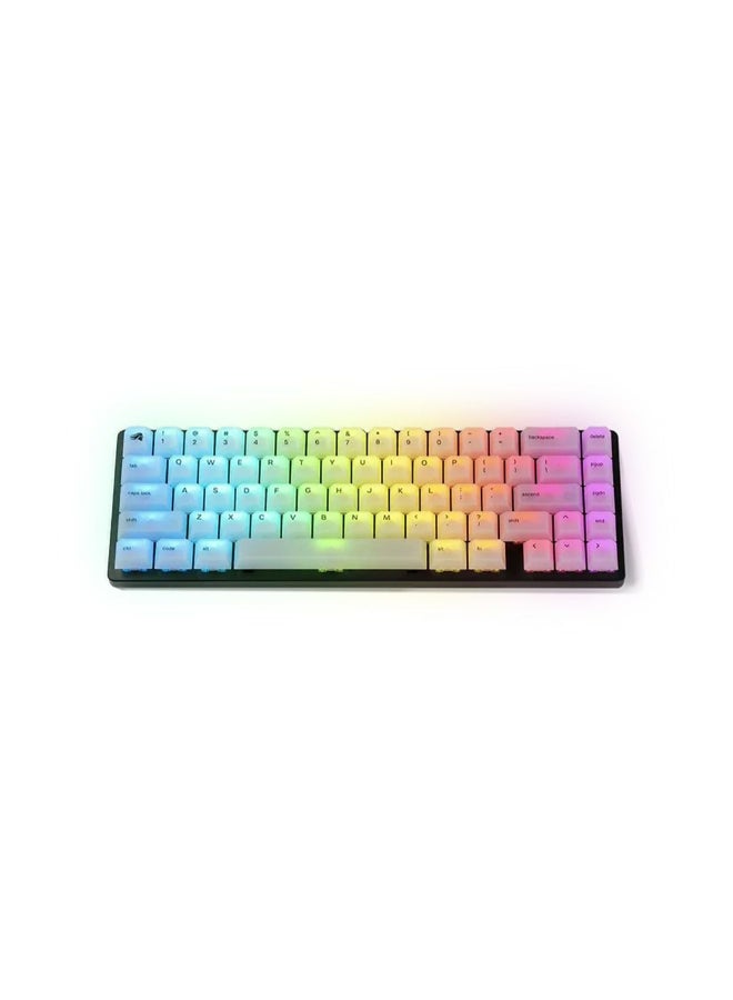 جلوريوس - Polychroma Keycaps: Clear For RGB Shine Through, 115 Keys, Translucent Cherry Profile - GLO-KC-POLY-RGB - Image 1