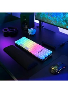 جلوريوس Polychroma Keycaps: Clear For RGB Shine Through, 115 Keys, Translucent Cherry Profile - GLO-KC-POLY-RGB  - Image 2