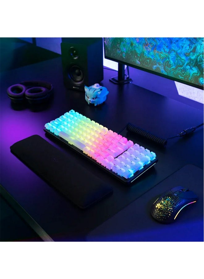 جلوريوس - Polychroma Keycaps: Clear For RGB Shine Through, 115 Keys, Translucent Cherry Profile - GLO-KC-POLY-RGB - Image 1